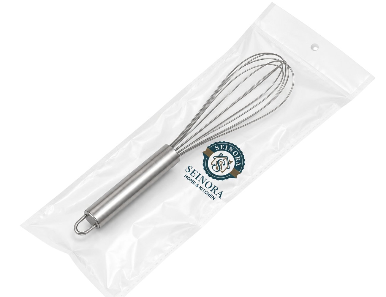 Stainless Steel Balloon Whisk Heavy Duty Egg Beater and Mixing, Whipping & Cream, Batter